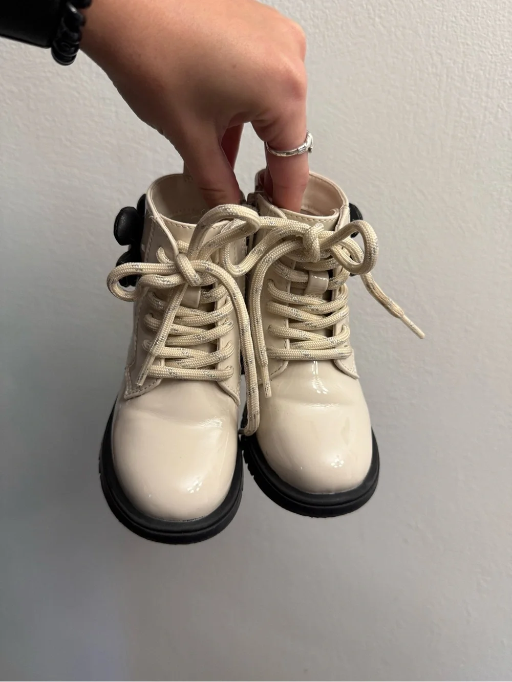 GAP Lace Up Flower Booties